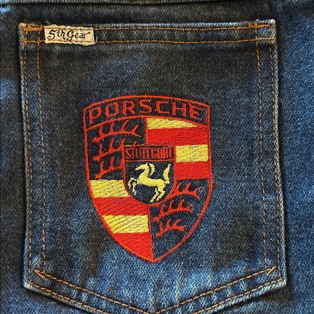 Porsche 5th Gear Wide Leg Raw Hem Jeans - Picture 2 of 8